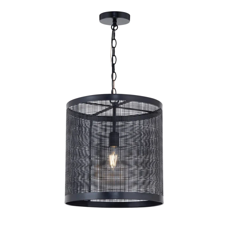Black One Light Pendant from the Hatcher Collection