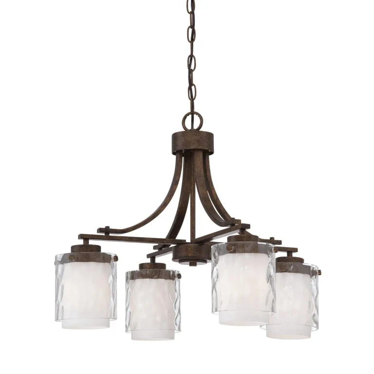 Kenswick 4-Light Transitional Chandelier in Peruvian Bronze