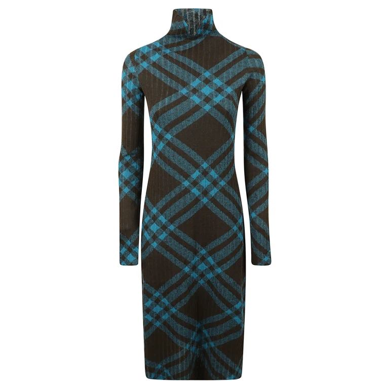Burberry Check Ribbed Dress