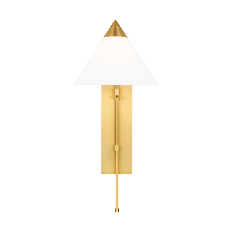 Visual Comfort Studio Franklin Wall Sconce in Burnished Brass by Kelly Wearstler