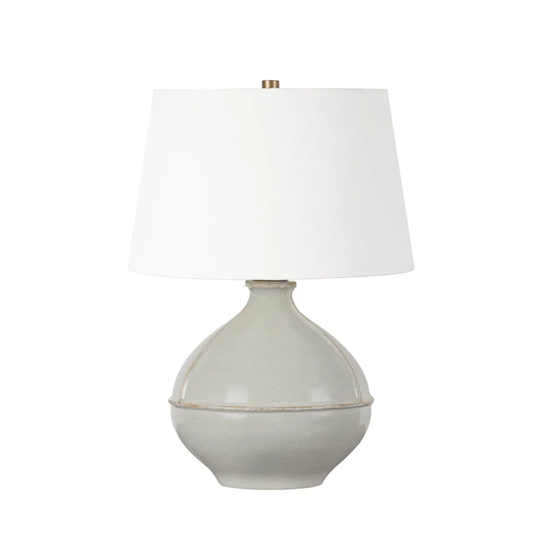 Salvage 1-Light Table Lamp in Patina Brass