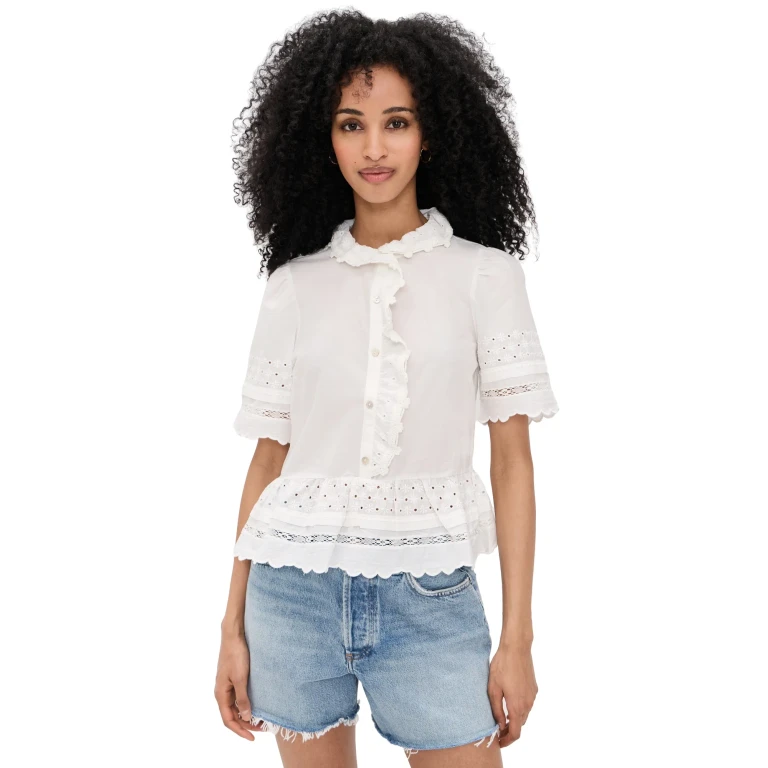 RAILS Keeta Top White XL