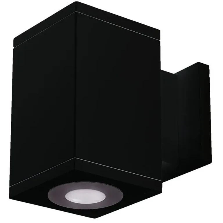 Black LED Wall Sconce from the Cube Arch Collection