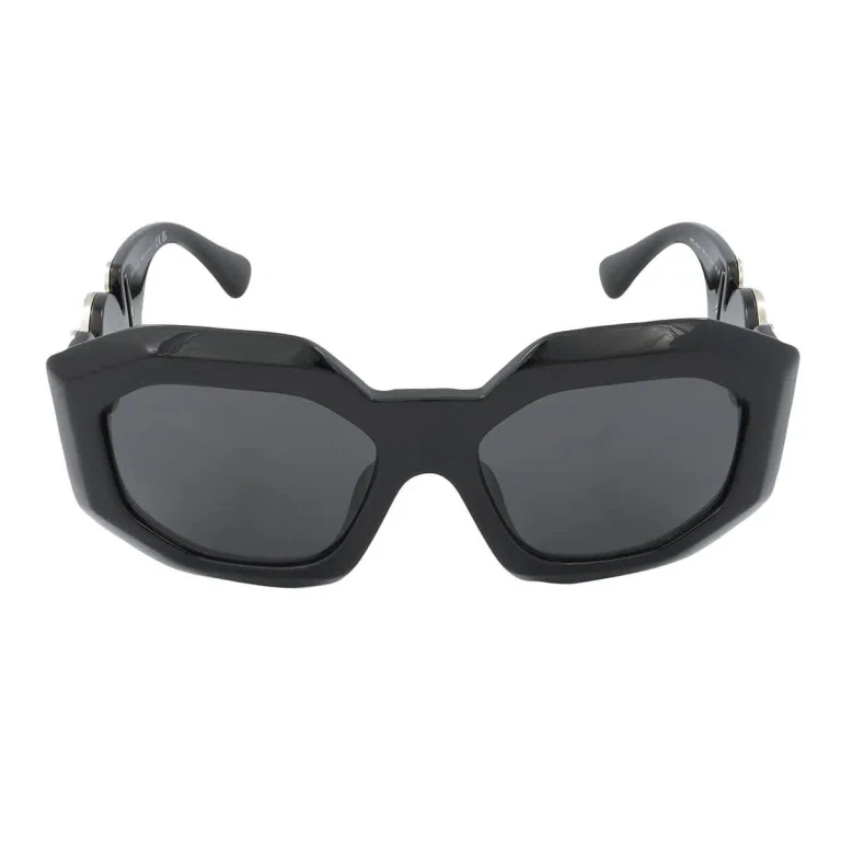 Versace Dark Gray Irregular Ladies Sunglasses VE4424U GB1/8756
