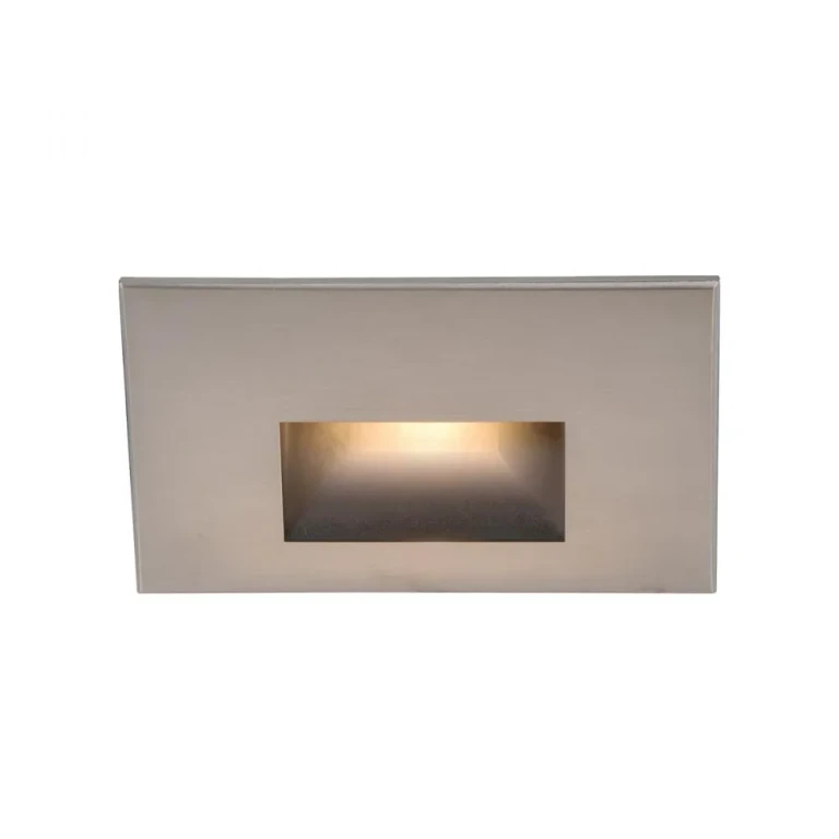 WAC Lighting 120V LEDme 1-Light Horizontal Step and Wall Light in Brushed Nickel - WL-LED100-RD-BN
