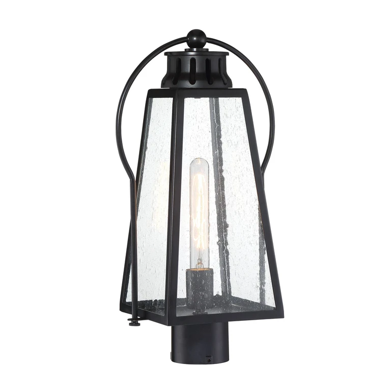 Halder Bridge 19" Outdoor Post Light in Matte Black