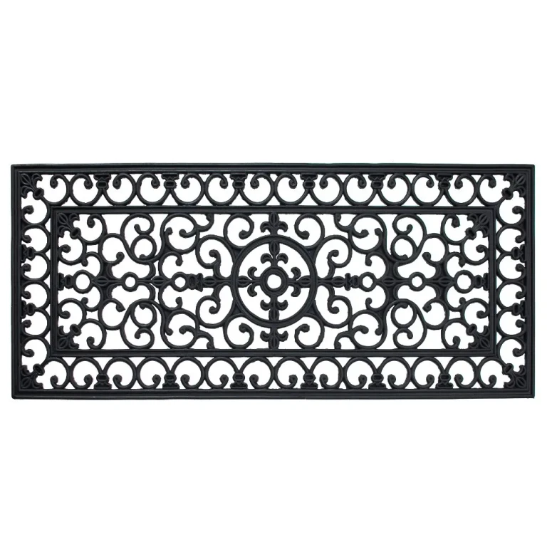 Fleur De Lis Rubber Doormat