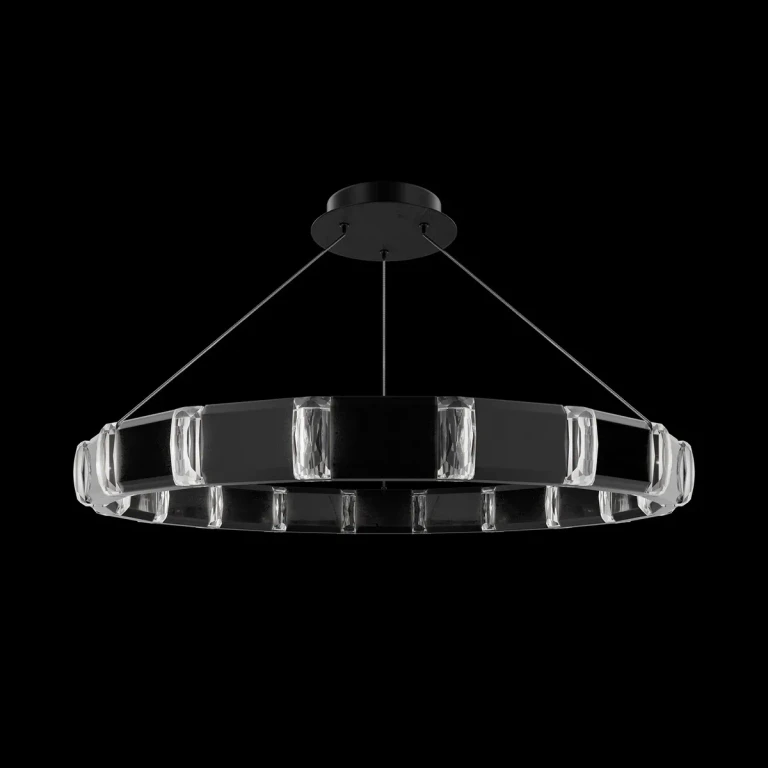 Black Polished Nickel LED Pendant from the Jounce Collection