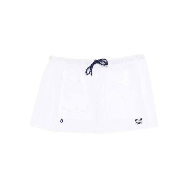 Miu Miu Poplin Mini Skirt