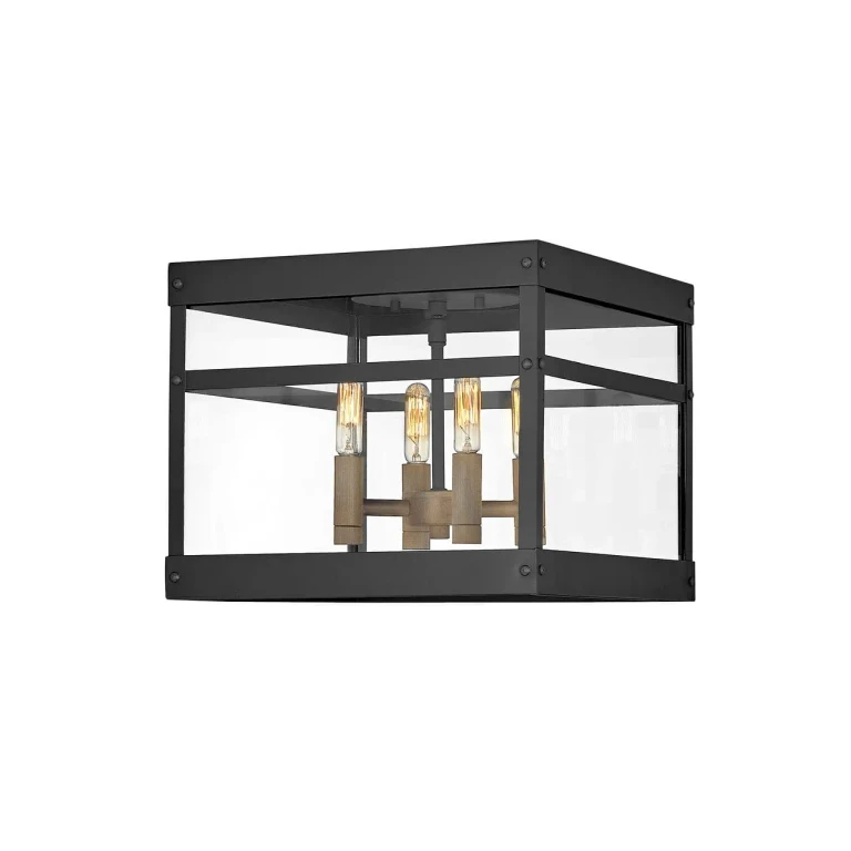 Black LED Hanging Lantern from the Porter Collection
