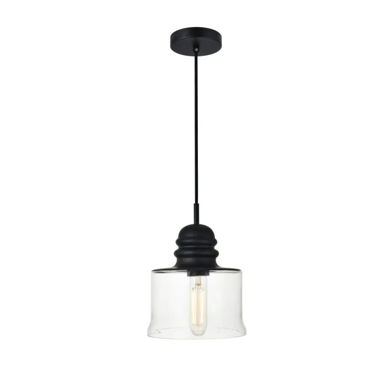 Black One Light Pendant from the KENNA Collection