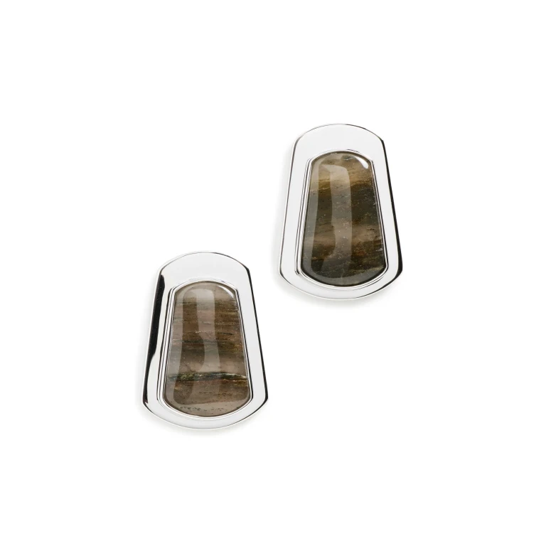 SHASHI Clementine Earrings Silver One Size