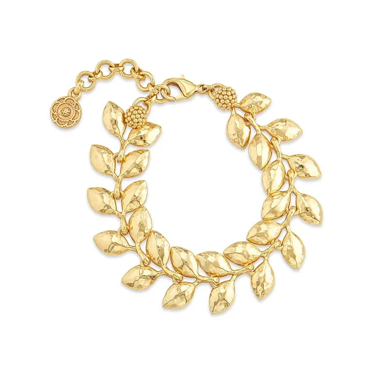 Capucine De Wulf Golden Laurel Link Bracelet