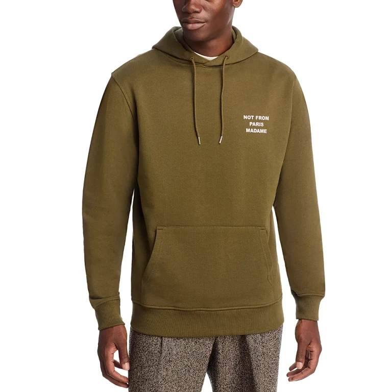 Drole De Monsieur Men's Slogan Drawstring Hoodie