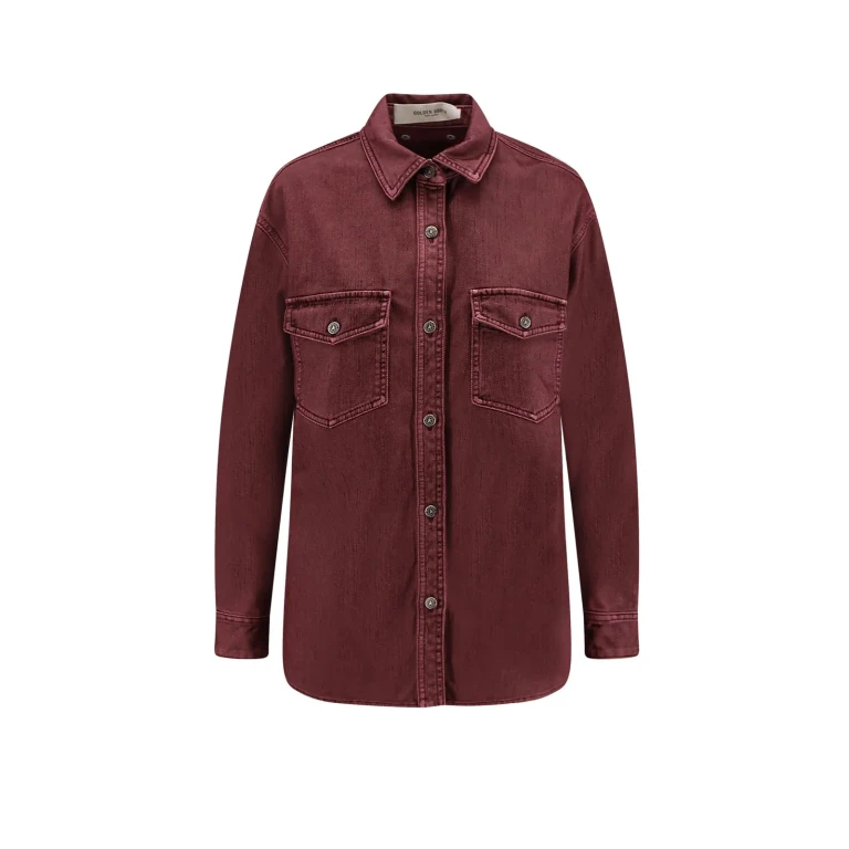 Chemise à manches longues Golden Goose coloris Burnt