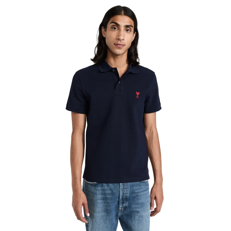 Ami Classic Ami De Coeur Regular Fit Polo Shirt