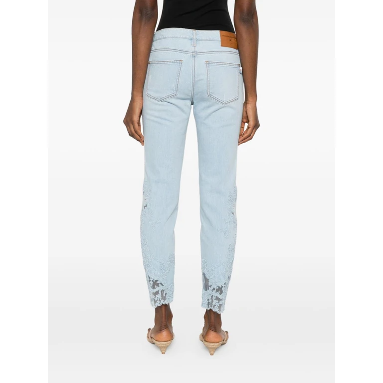 Ermanno Scervino Jeans Clear Blue Cotton Elastane - Women