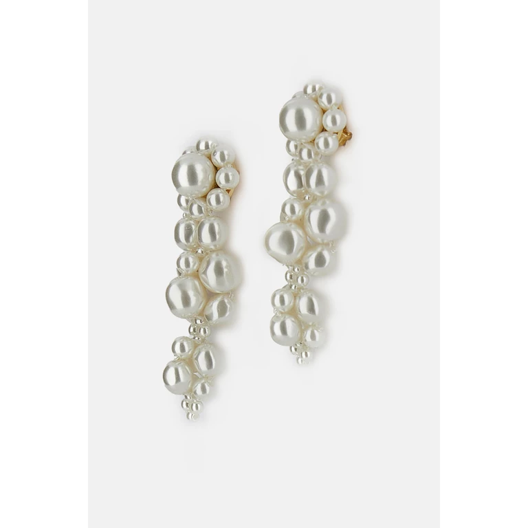 Simone Rocha Bijoux White Faux Pearl Brass - Women