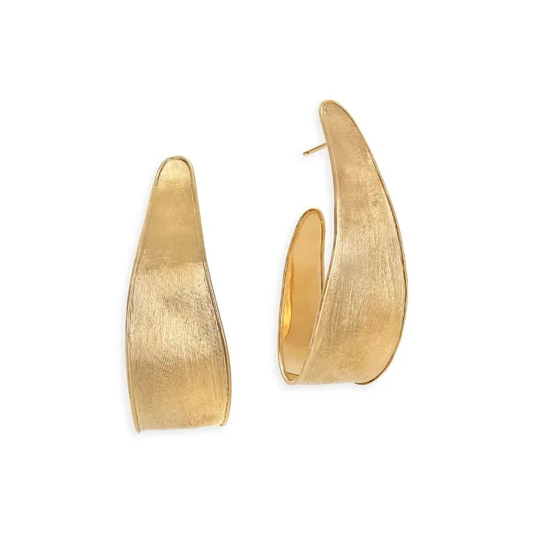 Marco Bicego 18K Yellow Gold Lunaria Small Hoop Earrings