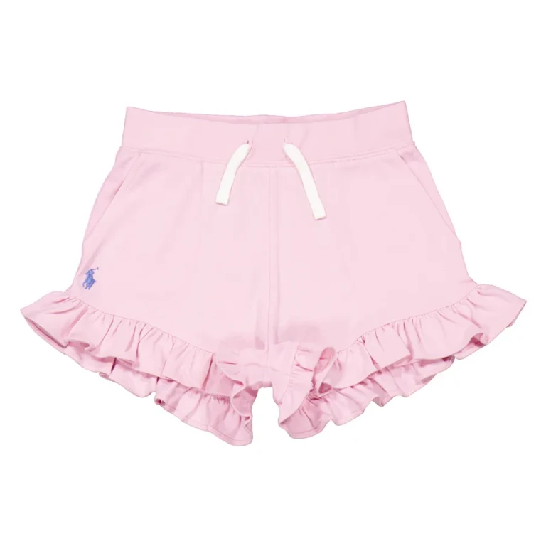 Polo Ralph Lauren Girls Ruffled Stretch Mesh Shorts