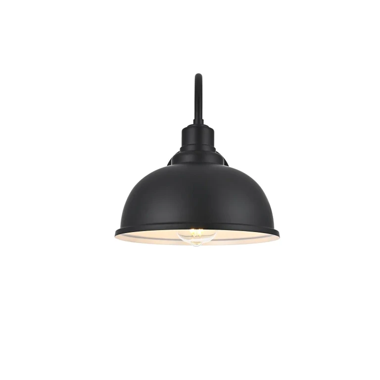 Black Outdoor Wall Sconce from the Aron Collection