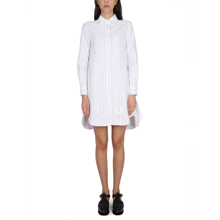 Vestido Thom Browne até o joelho - Multicolorido