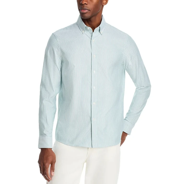 Michael Kors Classic Fit Oxford Stripe Shirt
