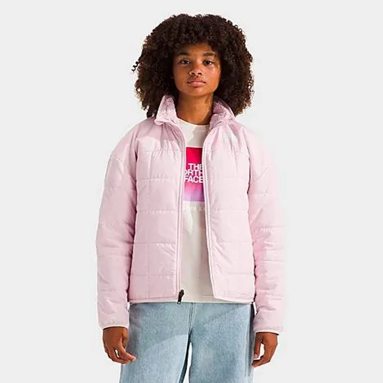 Girls' Big Kids Shasta Reversible Full-Zip Jacket in Pale Blossom Size: XS