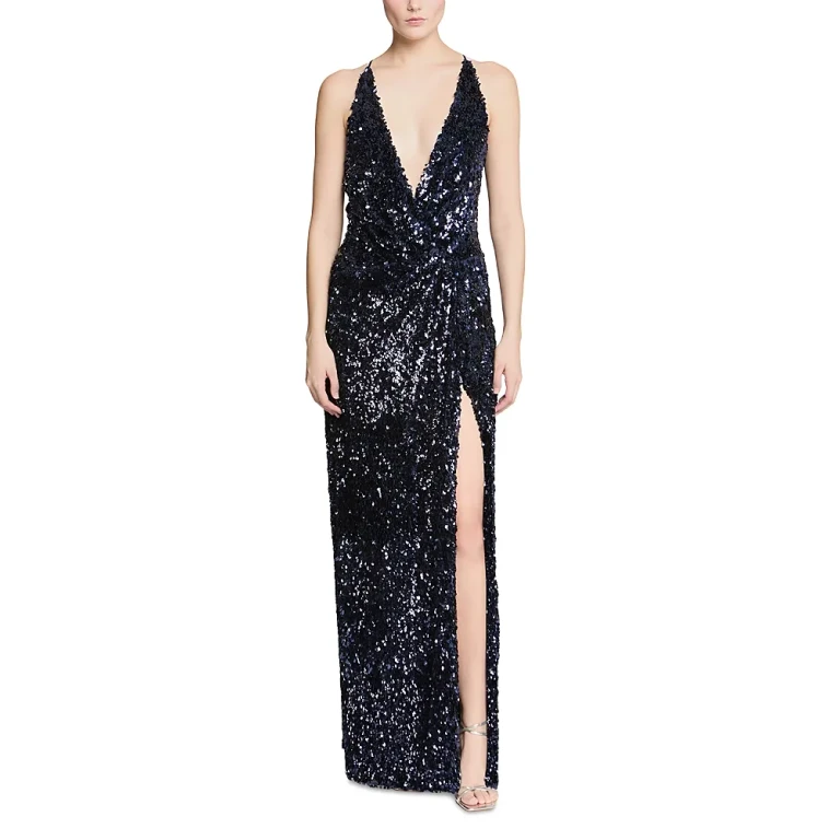 Halston Katri Sequinned Gown