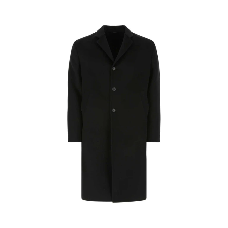 Prada Black Wool Blend Coat F0002 Cappotti - Men