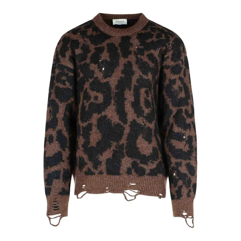 Laneus Pull Col Rond - Marron