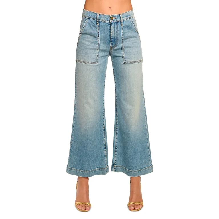 Ramy Brook Clifford Cropped Jeans in Light Wash