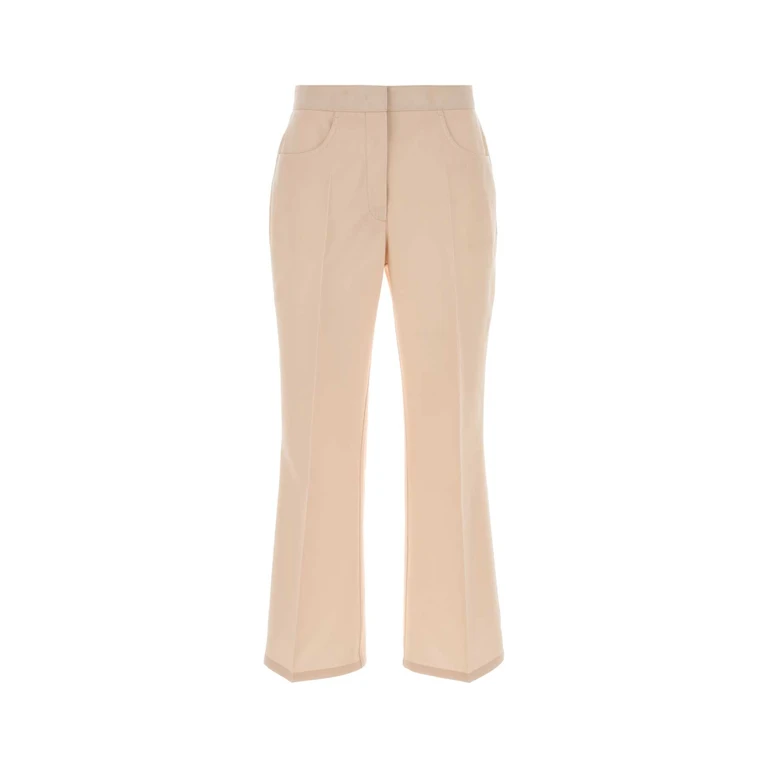 Jil Sander Light Pink Wool Pant Toile Lana - Fodera: Cotone Pantaloni - Women