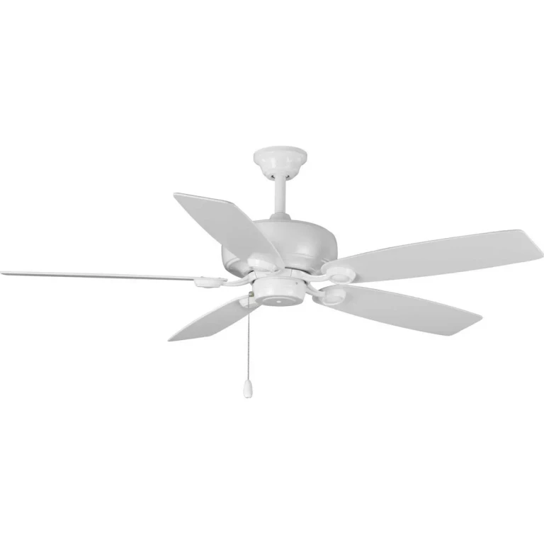 White 52"Ceiling Fan from the Performance Builder Collection
