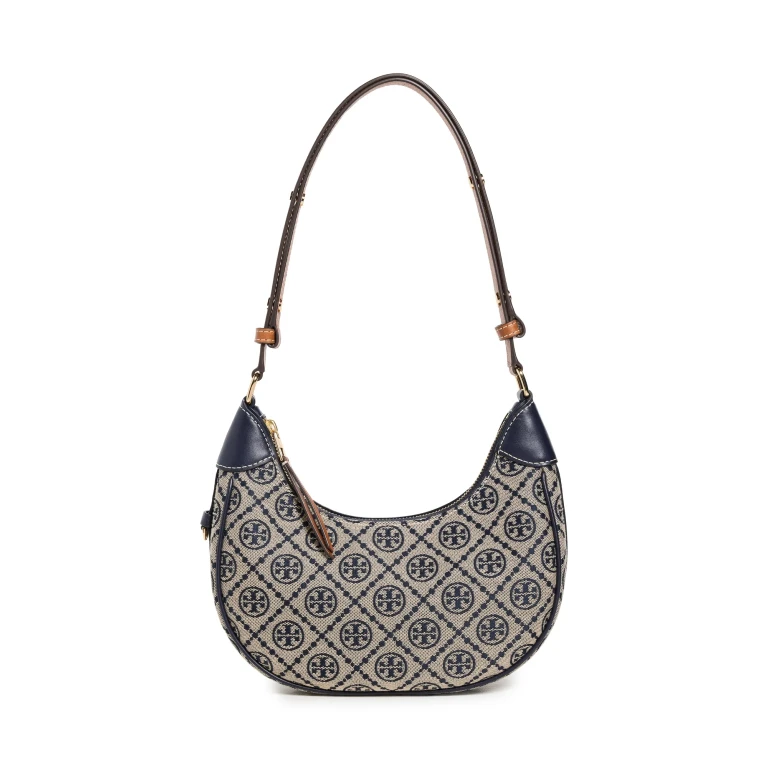 Bolso Crescent T Monogram de Tory Burch Tory Navy
