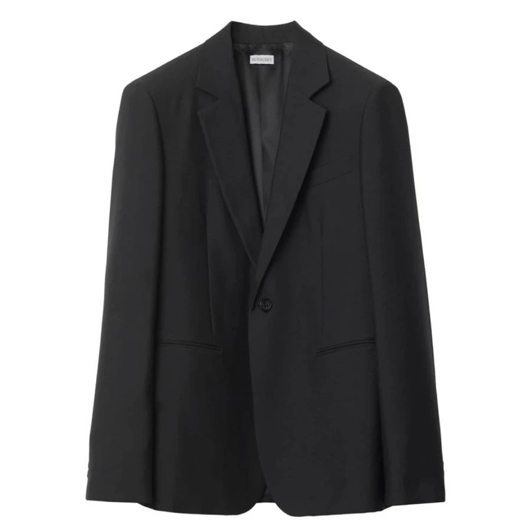 Burberry Single-Breasted Tailored Wool Blazer