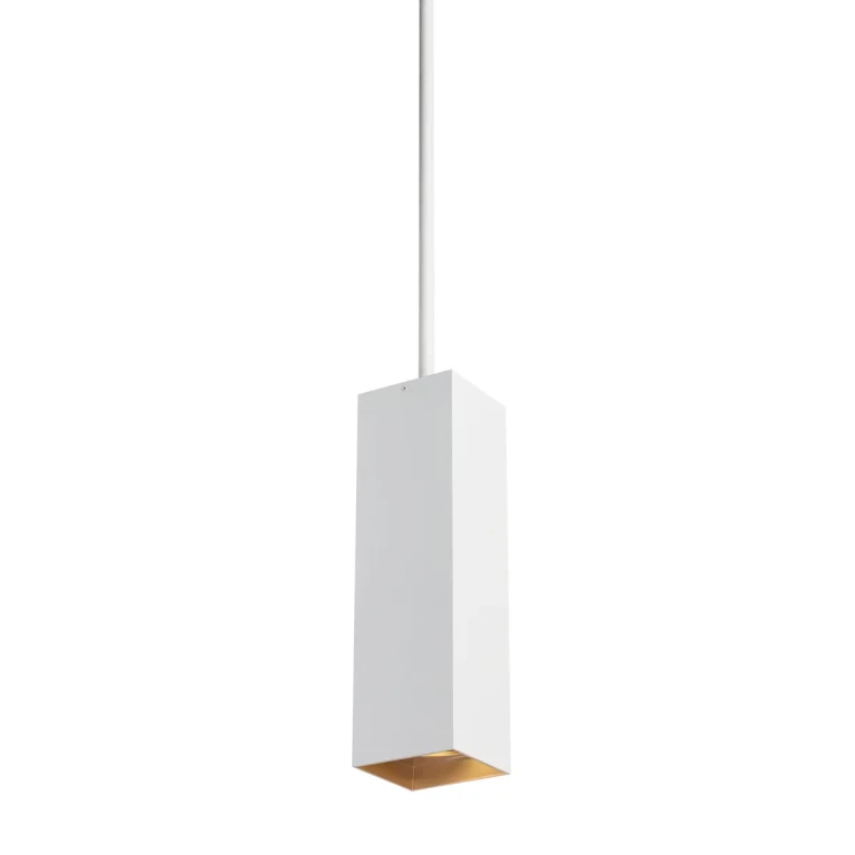 Exo 3500K LED 19" Pendant Light in Gold Haze and Matte White