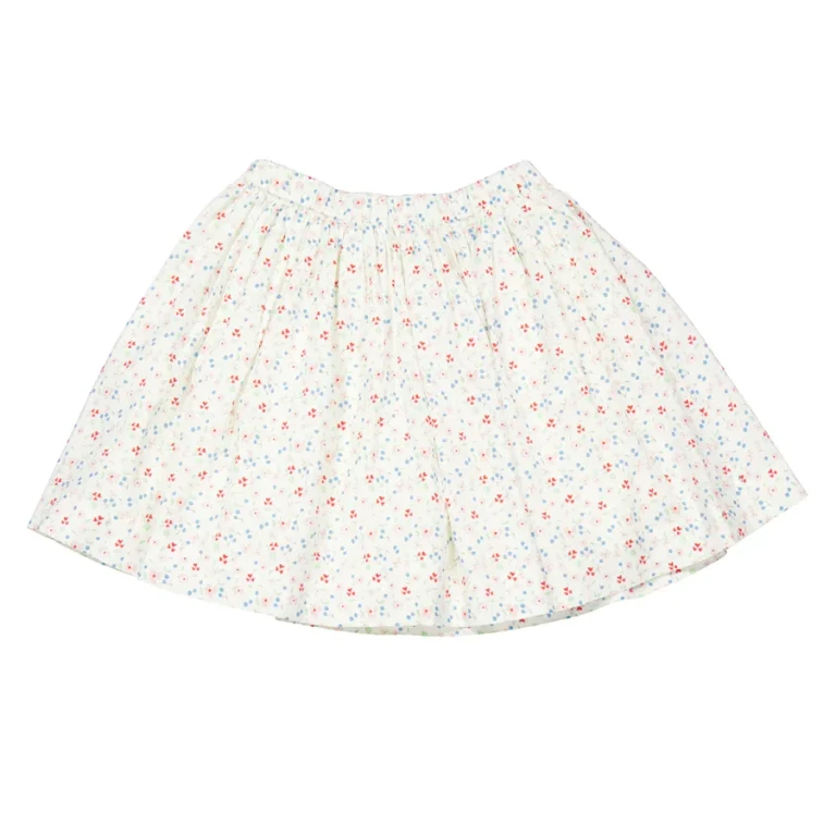Bonpoint Girls Suzon Pleated Cotton Skirt