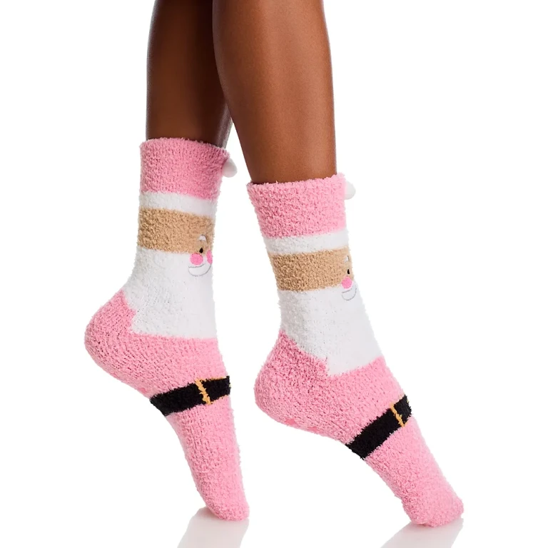 Pj Salvage Cozy Grippers Crew Socks