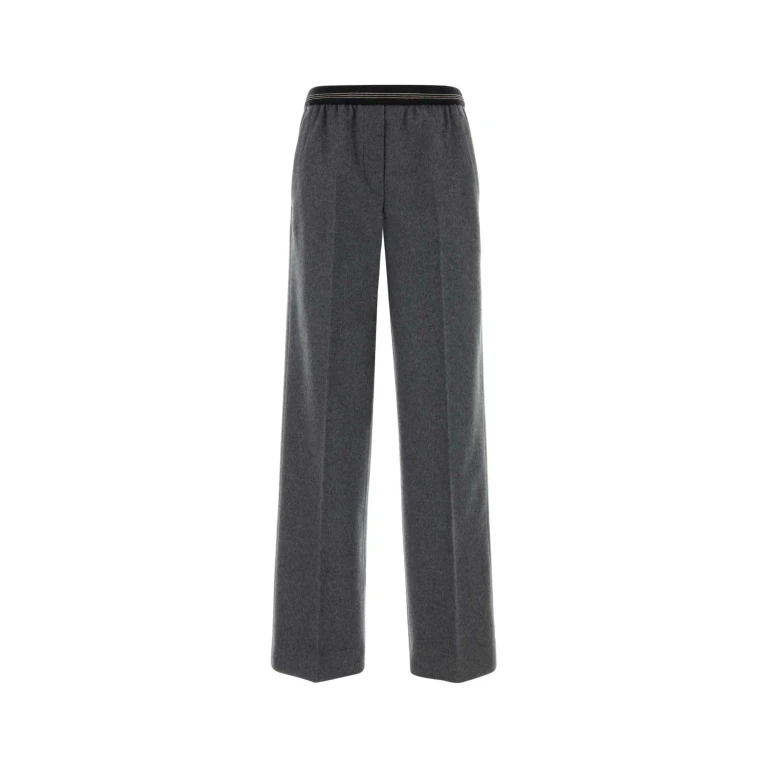 Miu Miu Grey Wool Blend Pant