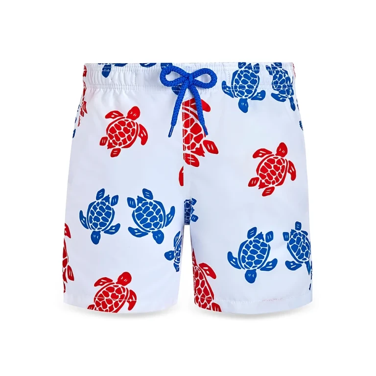 Vilebrequin Boys' Jim Jim Multi Color Turtle Swim Trunks - Little Kid, Big Kid