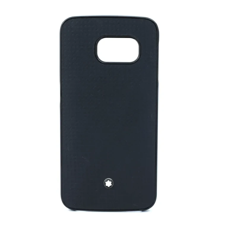 Montblanc Extreme Hard Shell Black Leather Case For Samsung Galaxy S6 Edge SM-G925