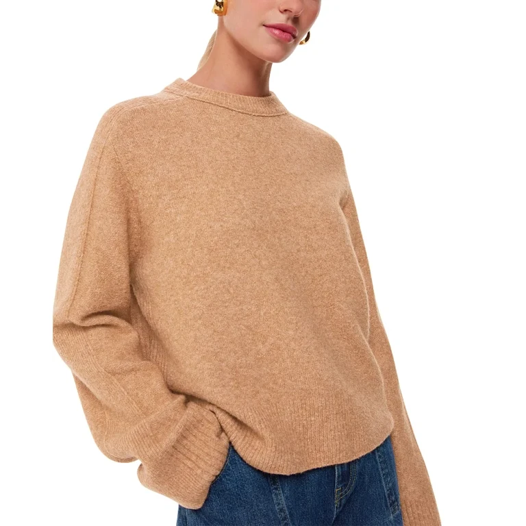 Whistles Alana Wool Blend Crewneck Sweater