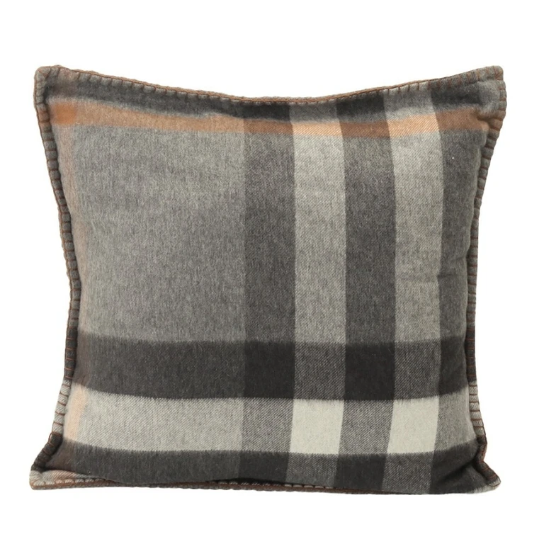 Burberry Cashmere Plaid Cushion