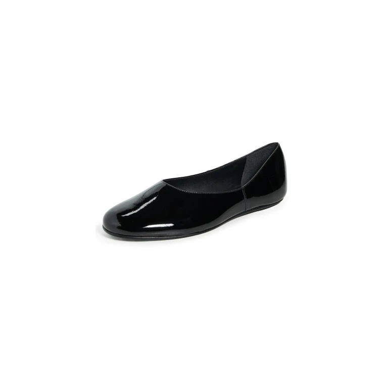 Black Suede Studio Ezra Flats Black Patent Leather 40