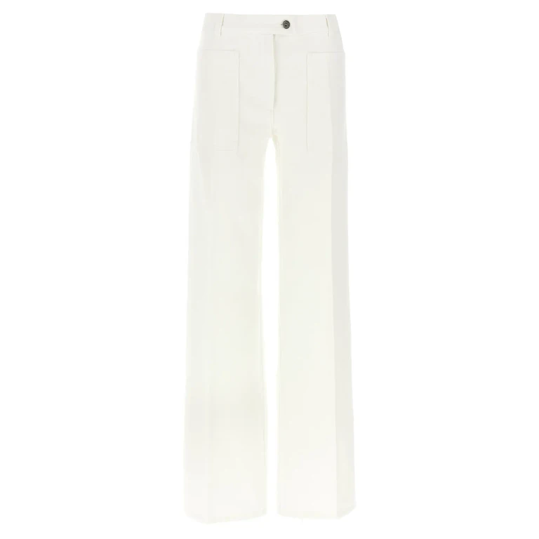 Ferragamo Bootcut Jeans - Blanc