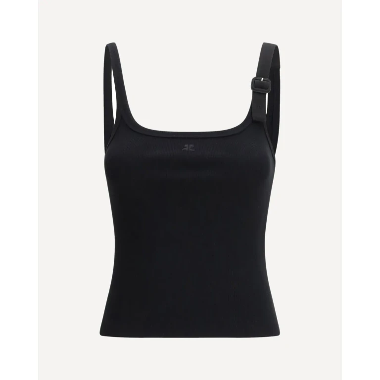 Courrèges バックル 90's リブタンクトップ