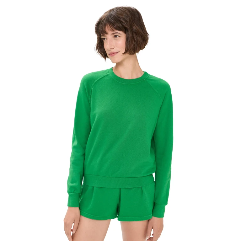 perfectwhitetee Alexi French Terry Sweatshirt Sugar Pink S