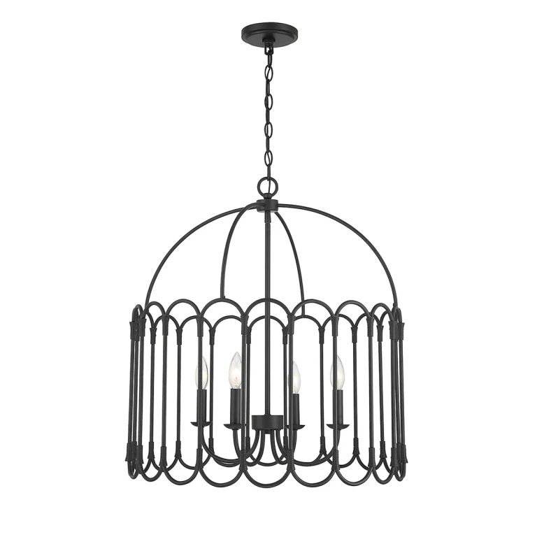 Trade Winds Chloe 4-Light Pendant in Matte Black