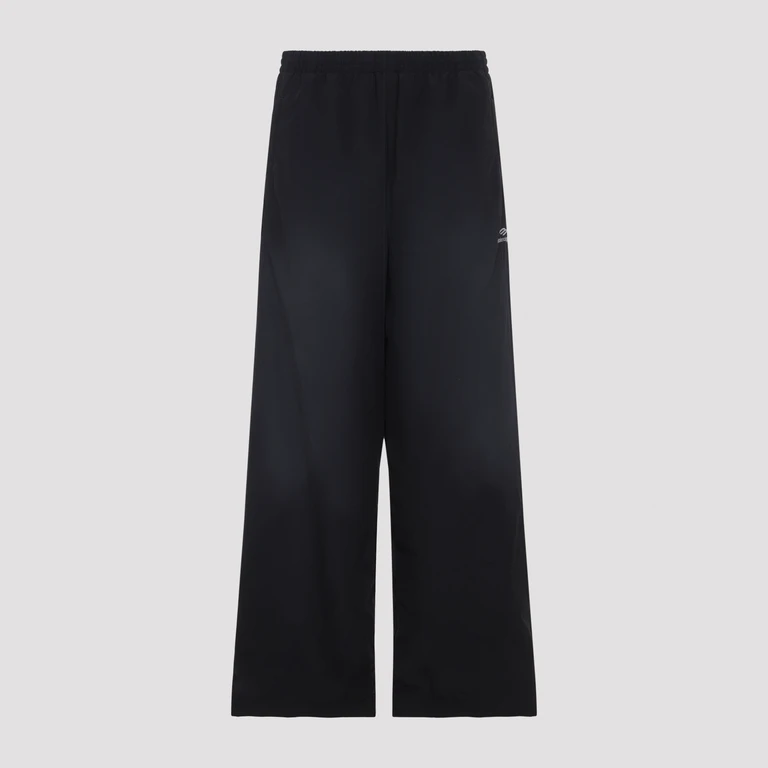 Balenciaga Tracksuit Pants Black Cotton Polyamide - Men